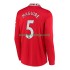 Camisola Manchester United Harry Maguire 5 Homem Equipamento Primeiro 2022-2023 Manga Comprida